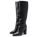 Load image into Gallery viewer, Chunky Heel Knee-High Boots
