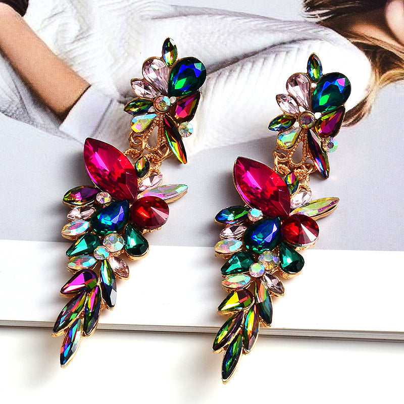 Irregular Metal Dangle Drop Earrings — Classic Statement Style