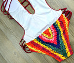 Load image into Gallery viewer, One-Piece Crochet Swimsuit
