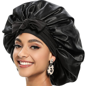 Large Silk Satin Bonnet