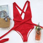 Load image into Gallery viewer, One-Piece Bandage Swimsuit – Flattering Chic Swimwear
