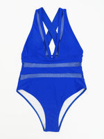 Load image into Gallery viewer, Mesh Patchwork Swimsuit
