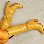 Load image into Gallery viewer, Chunky Heel Knee-High Boots
