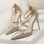 Load image into Gallery viewer, Gladiator Ankle Strap Pumps
