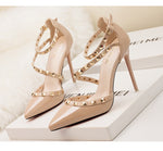 Load image into Gallery viewer, Gladiator Ankle Strap Pumps
