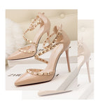 Load image into Gallery viewer, Gladiator Ankle Strap Pumps

