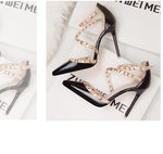 Load image into Gallery viewer, Gladiator Ankle Strap Pumps
