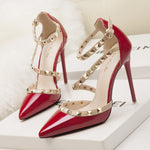 Load image into Gallery viewer, Gladiator Ankle Strap Pumps
