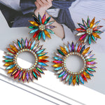 Load image into Gallery viewer, Crystal Statement Earrings
