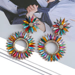 Load image into Gallery viewer, Crystal Statement Earrings
