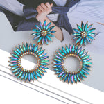 Load image into Gallery viewer, Crystal Statement Earrings

