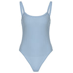 Load image into Gallery viewer, Strap Solid Bodycon Bodysuit
