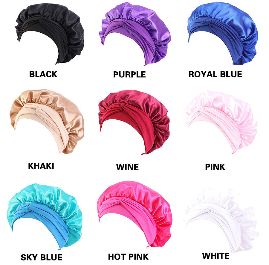 Large Silk Satin Bonnet