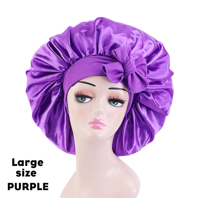 Large Silk Satin Bonnet