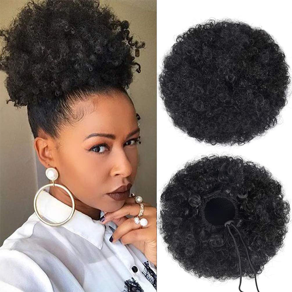 Drawstring Afro Puff Ponytail