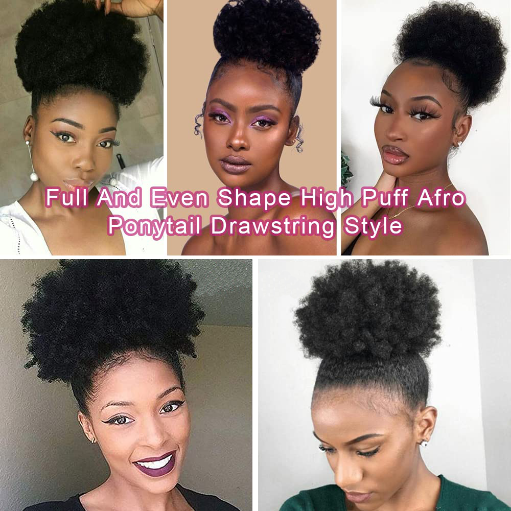 Drawstring Afro Puff Ponytail