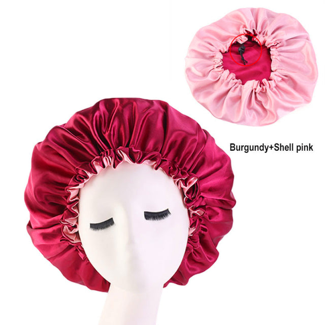 Large Silk Satin Bonnet