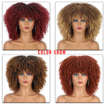 Load image into Gallery viewer, Synthetic Curly Wig With Bangs
