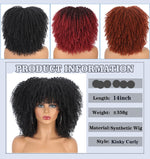 Load image into Gallery viewer, Synthetic Curly Wig With Bangs
