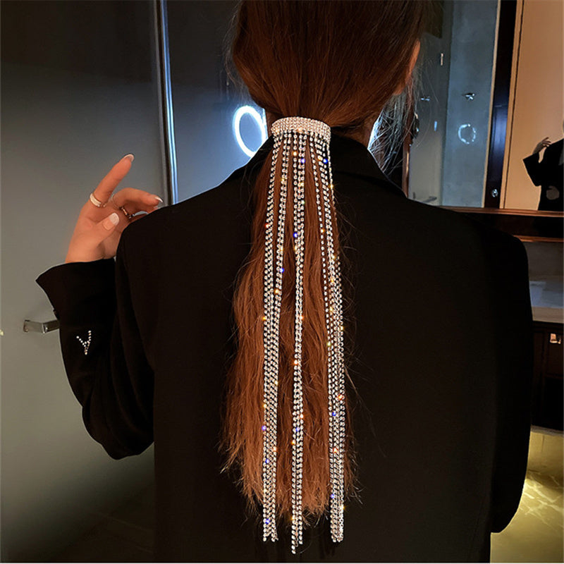 Full Rhinestone Hair Tassel