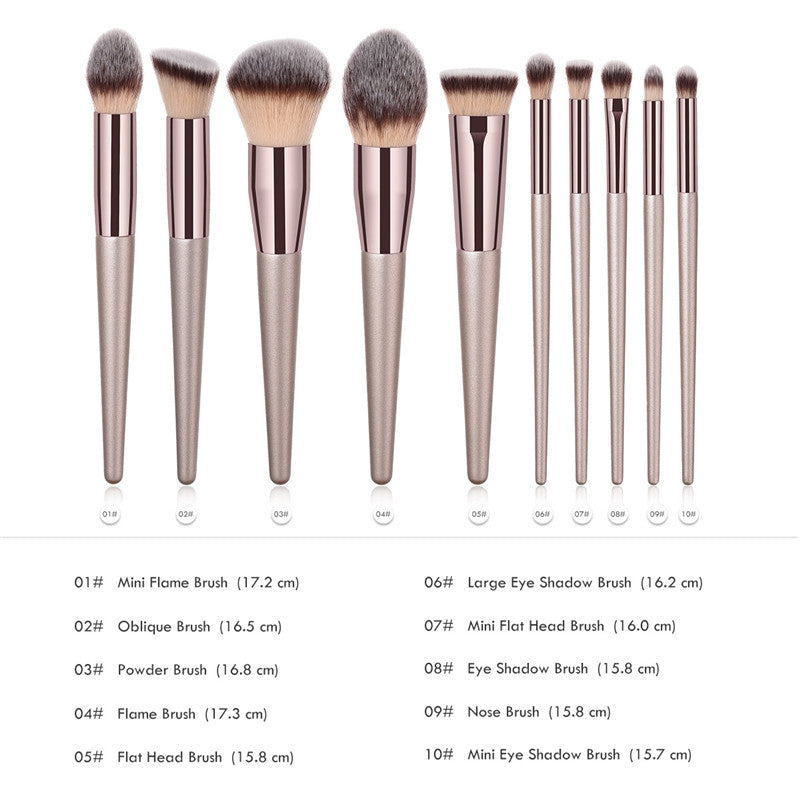 Champagne Makeup Brush Set