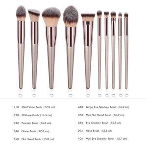 Champagne Makeup Brush Set