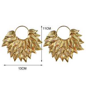 Gold Statement  Earrings