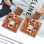 Load image into Gallery viewer, Multicolor Square Earrings
