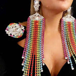 Load image into Gallery viewer, Colorful Crystal Earrings
