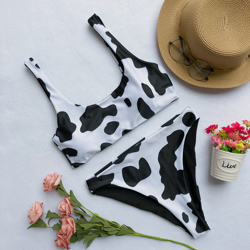 Cow Print Swimsuit